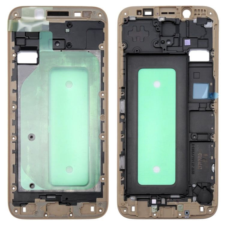 For Galaxy J730  Front Housing LCD Frame Bezel Plate(Gold) - Frame Bezel Plate by buy2fix | Online Shopping UK | buy2fix