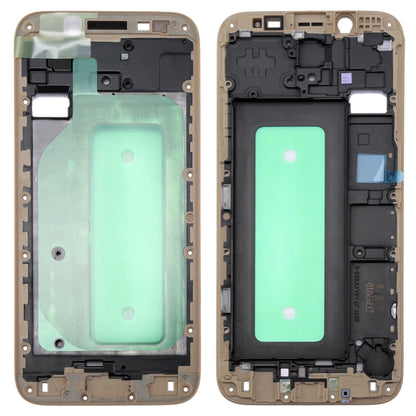 For Galaxy J730  Front Housing LCD Frame Bezel Plate(Gold) - Frame Bezel Plate by buy2fix | Online Shopping UK | buy2fix