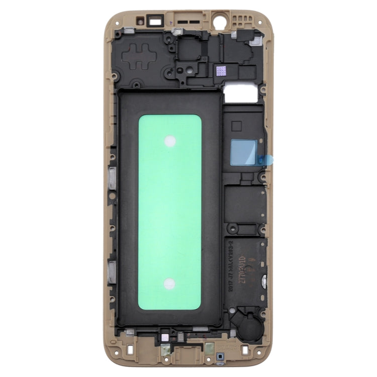 For Galaxy J730  Front Housing LCD Frame Bezel Plate(Gold) - Frame Bezel Plate by buy2fix | Online Shopping UK | buy2fix