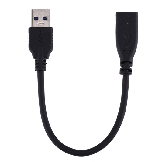 USB 3.0 Male to USB-C / Type-C 3.1 Female Adapter Cable, Cable Length: About 20cm(Black) by buy2fix