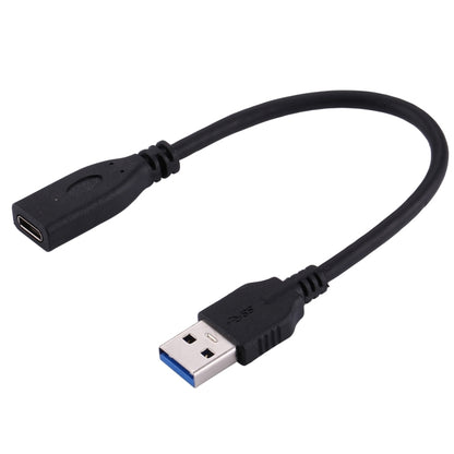 USB 3.0 Male to USB-C / Type-C 3.1 Female Adapter Cable, Cable Length: About 20cm(Black) by buy2fix