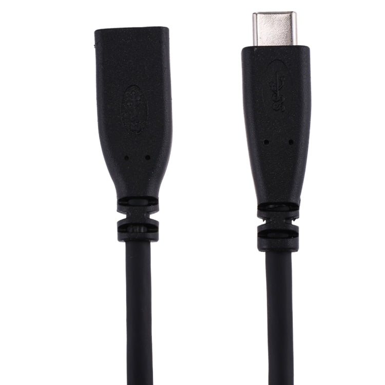 50cm USB-C / Type-C 3.1 Male to USB-C / Type-C Female Connector Adapter Cable(Black) by buy2fix