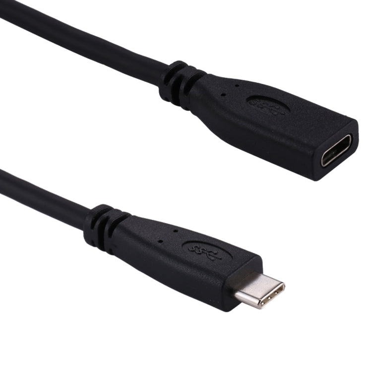 50cm USB-C / Type-C 3.1 Male to USB-C / Type-C Female Connector Adapter Cable(Black) by buy2fix