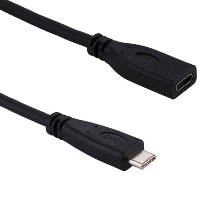 50cm USB-C / Type-C 3.1 Male to USB-C / Type-C Female Connector Adapter Cable(Black) by buy2fix