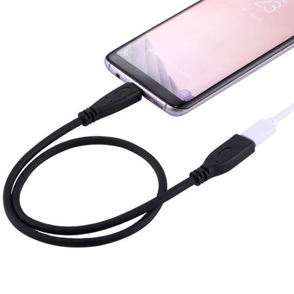 50cm USB-C / Type-C 3.1 Male to USB-C / Type-C Female Connector Adapter Cable(Black) by buy2fix