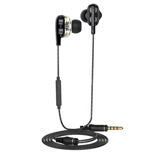 Langsdom Double Moving Coil with Wheat Headset(Black) - Normal Style Earphone by Langsdom | Online Shopping UK | buy2fix