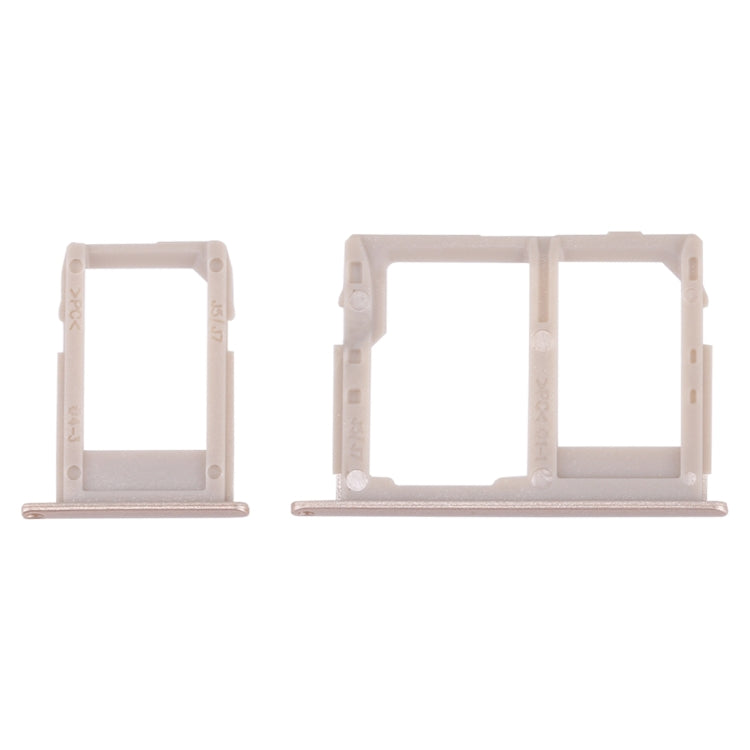 SIM Card Tray + Micro SD Card Tray for Galaxy J3 (2017) Single SIM / J330 & J5 (2017) Single SIM / J530 & J7 (2017) Single SIM / J730 (Gold) - Card Tray by buy2fix | Online Shopping UK | buy2fix
