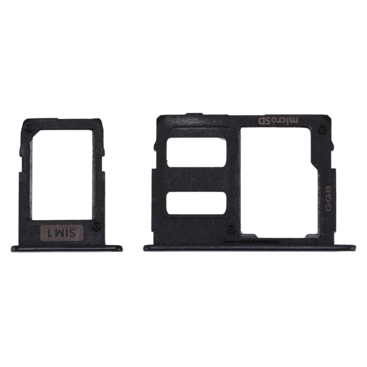 SIM Card Tray + Micro SD Card Tray for Galaxy J3 (2017) Single SIM / J330 & J5 (2017) Single SIM / J530 & J7 (2017) Single SIM / J730 (Black) - Card Tray by buy2fix | Online Shopping UK | buy2fix