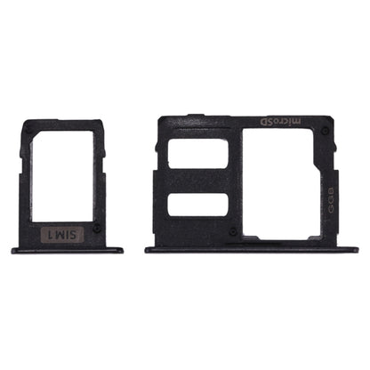 SIM Card Tray + Micro SD Card Tray for Galaxy J3 (2017) Single SIM / J330 & J5 (2017) Single SIM / J530 & J7 (2017) Single SIM / J730 (Black) - Card Tray by buy2fix | Online Shopping UK | buy2fix