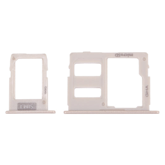 For Galaxy J3 (2017) Single SIM / J330 & J5 (2017) Single SIM / J530 & J7 (2017) Single SIM / J730 SIM Card Tray + Micro SD Card Tray (Gold) - Card Tray by buy2fix | Online Shopping UK | buy2fix