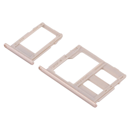 For Galaxy J3 (2017) Single SIM / J330 & J5 (2017) Single SIM / J530 & J7 (2017) Single SIM / J730 SIM Card Tray + Micro SD Card Tray (Gold) - Card Tray by buy2fix | Online Shopping UK | buy2fix