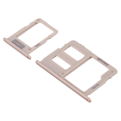 For Galaxy J3 (2017) Single SIM / J330 & J5 (2017) Single SIM / J530 & J7 (2017) Single SIM / J730 SIM Card Tray + Micro SD Card Tray (Gold) - Card Tray by buy2fix | Online Shopping UK | buy2fix