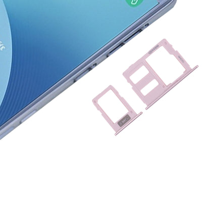 SIM Card Tray + Micro SD Card Tray for Galaxy J3 (2017) Single SIM / J330 & J5 (2017) Single SIM / J530 & J7 (2017) Single SIM / J730 (Rose Gold) - Card Tray by buy2fix | Online Shopping UK | buy2fix