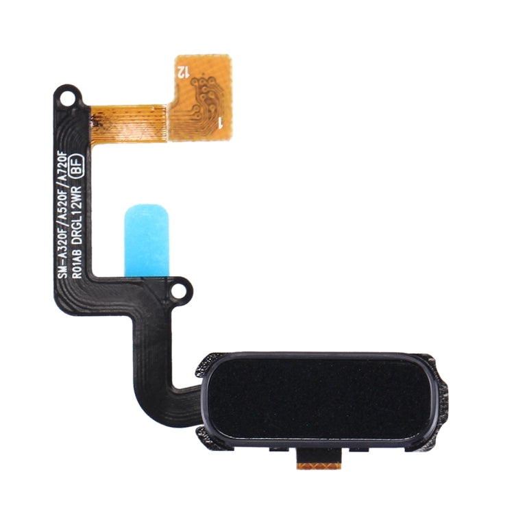 Home Button Flex Cable with Fingerprint Identification for Galaxy A3 (2017) / A320 & A5 (2017) / A520 & A7 (2017) / A720(Black) - Flex Cable by buy2fix | Online Shopping UK | buy2fix