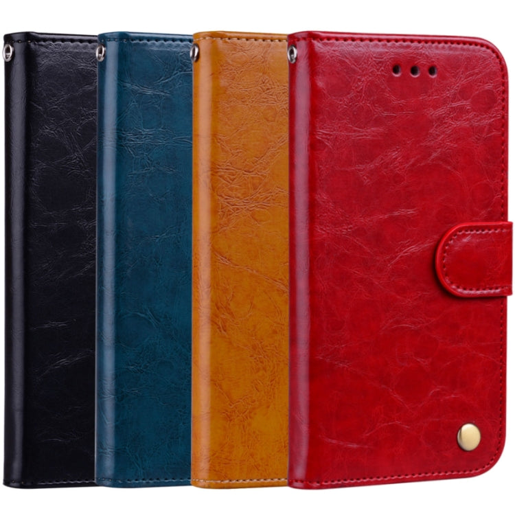 For Galaxy S8 Business Style Oil Wax Texture Horizontal Flip Leather Case with Holder & Card Slots & Wallet(Red) by buy2fix