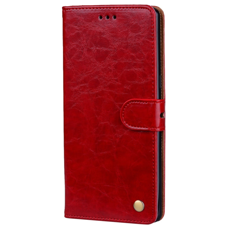 For Samsung Galaxy Note 8 Business Style Oil Wax Texture Horizontal Flip Leather Case with Holder & Card Slots & Wallet(Red) by buy2fix