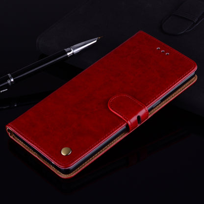 For Samsung Galaxy Note 8 Business Style Oil Wax Texture Horizontal Flip Leather Case with Holder & Card Slots & Wallet(Red) by buy2fix