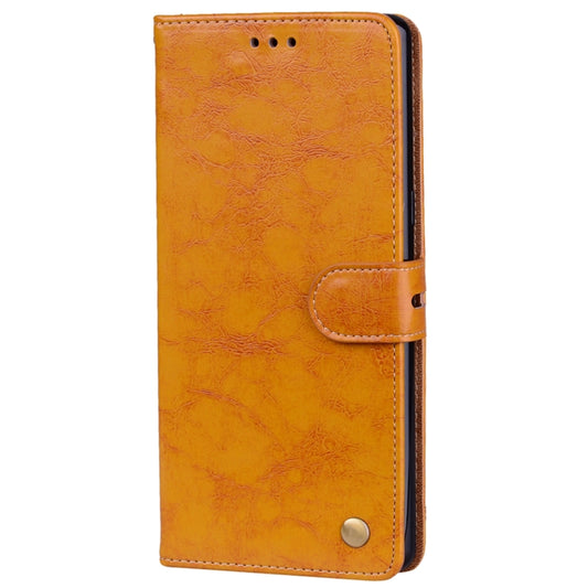 For Samsung Galaxy Note 8 Business Style Oil Wax Texture Horizontal Flip Leather Case with Holder & Card Slots & Wallet(Yellow) by buy2fix