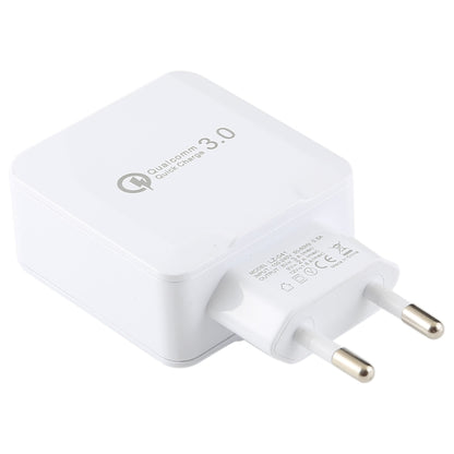 LZ-041 Portable Smart Quick Charger 3.0, EU Plug(White) - USB Charger by buy2fix | Online Shopping UK | buy2fix