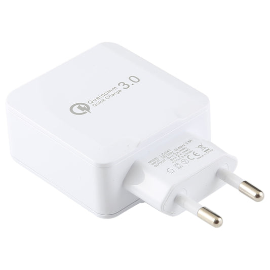 LZ-041 Portable Smart Quick Charger 3.0, EU Plug(White) - USB Charger by buy2fix | Online Shopping UK | buy2fix