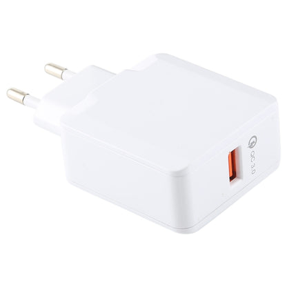 LZ-041 Portable Smart Quick Charger 3.0, EU Plug(White) - USB Charger by buy2fix | Online Shopping UK | buy2fix