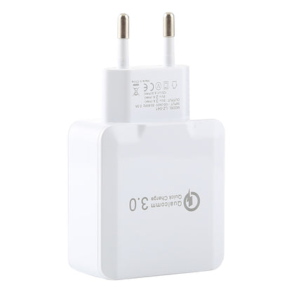 LZ-041 Portable Smart Quick Charger 3.0, EU Plug(White) - USB Charger by buy2fix | Online Shopping UK | buy2fix