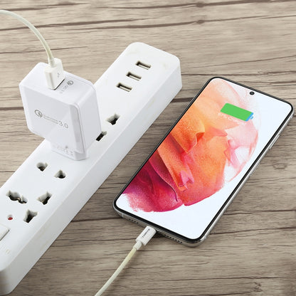 LZ-041 Portable Smart Quick Charger 3.0, EU Plug(White) - USB Charger by buy2fix | Online Shopping UK | buy2fix