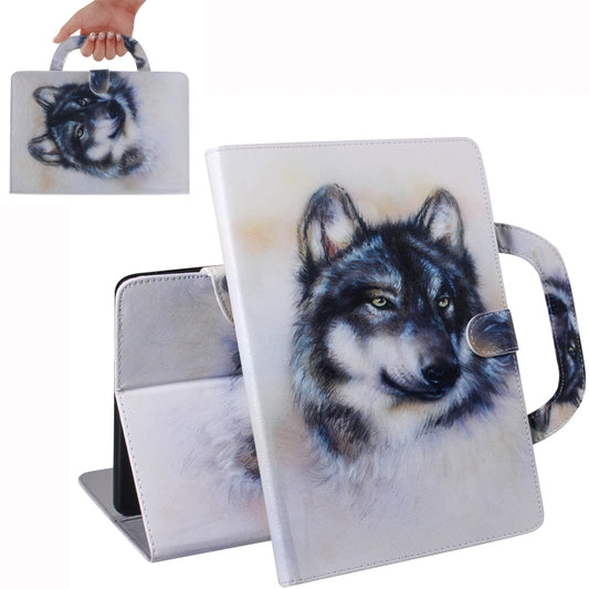 Wolf Pattern Horizontal Flip Leather Case for Galaxy Tab A 8 (2019) / P200 / P205, with Holder & Card Slot & Wallet by buy2fix