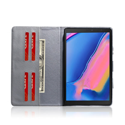 Dog Pattern Horizontal Flip Leather Case for Galaxy Tab A 8 (2019) / P200 / P205, with Holder & Card Slot & Wallet by buy2fix