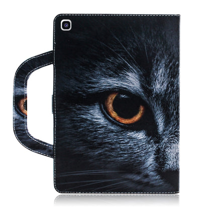 Half-Faced Cat Pattern Horizontal Flip Leather Case for Galaxy Tab A 8 (2019) / P200 / P205, with Holder & Card Slot & Wallet by buy2fix