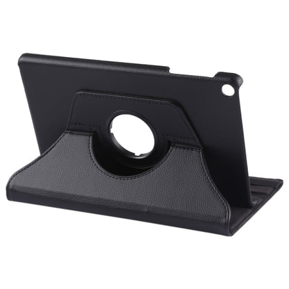Litchi Texture Horizontal Flip 360 Degrees Rotation Leather Case for Galaxy Tab A 10.1 (2019) T510 / T515, with Holder (Black) by buy2fix