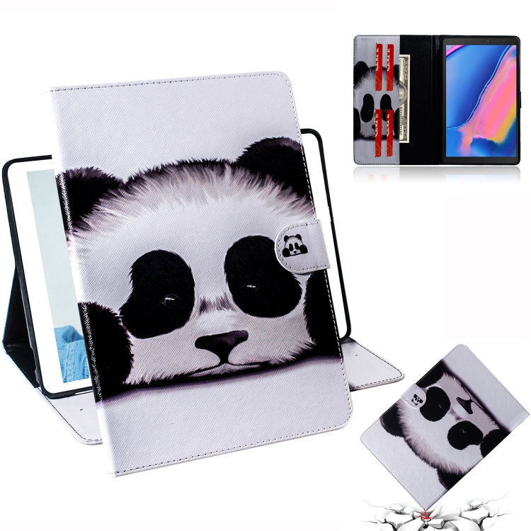 Panda Pattern Horizontal Flip Leather Case for Galaxy Tab A 8 (2019) / P200 / P205, with Holder & Card Slot & Wallet by buy2fix