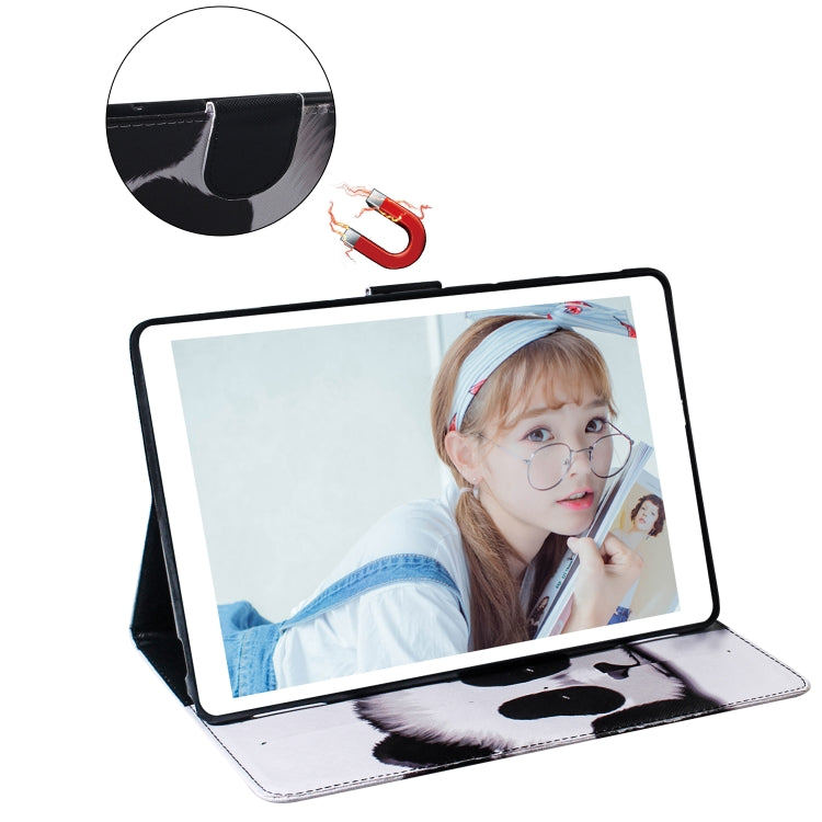 Panda Pattern Horizontal Flip Leather Case for Galaxy Tab A 8 (2019) / P200 / P205, with Holder & Card Slot & Wallet by buy2fix