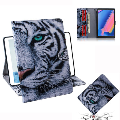 Tiger Pattern Horizontal Flip Leather Case for Galaxy Tab A 8 (2019) / P200 / P205, with Holder & Card Slot & Wallet by buy2fix