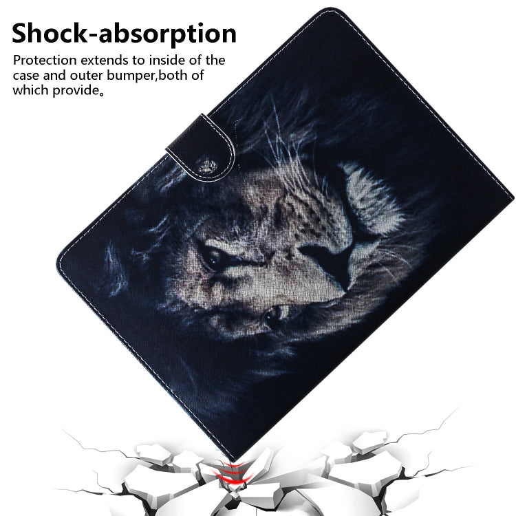 Lion Pattern Horizontal Flip Leather Case for Galaxy Tab A 8 (2019) / P200 / P205, with Holder & Card Slot & Wallet by buy2fix