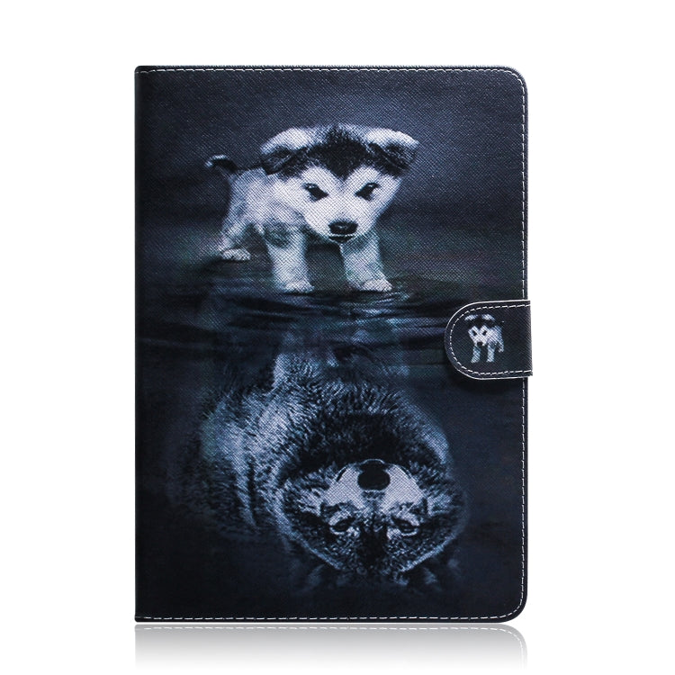 Wolf and Dog Pattern Horizontal Flip Leather Case for Galaxy Tab A 8 (2019) / P200 / P205, with Holder & Card Slot & Wallet by buy2fix