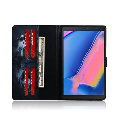 Wolf and Dog Pattern Horizontal Flip Leather Case for Galaxy Tab A 8 (2019) / P200 / P205, with Holder & Card Slot & Wallet by buy2fix