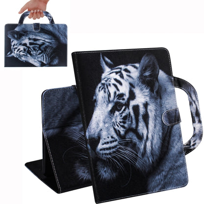 White Tiger Pattern Horizontal Flip Leather Case for Galaxy Tab A 8 (2019) / P200 / P205, with Holder & Card Slot & Wallet by buy2fix