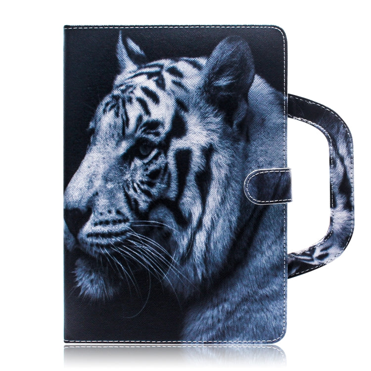 White Tiger Pattern Horizontal Flip Leather Case for Galaxy Tab A 8 (2019) / P200 / P205, with Holder & Card Slot & Wallet by buy2fix