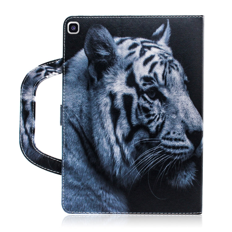 White Tiger Pattern Horizontal Flip Leather Case for Galaxy Tab A 8 (2019) / P200 / P205, with Holder & Card Slot & Wallet by buy2fix