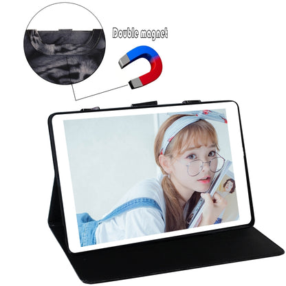 White Tiger Pattern Horizontal Flip Leather Case for Galaxy Tab A 8 (2019) / P200 / P205, with Holder & Card Slot & Wallet by buy2fix