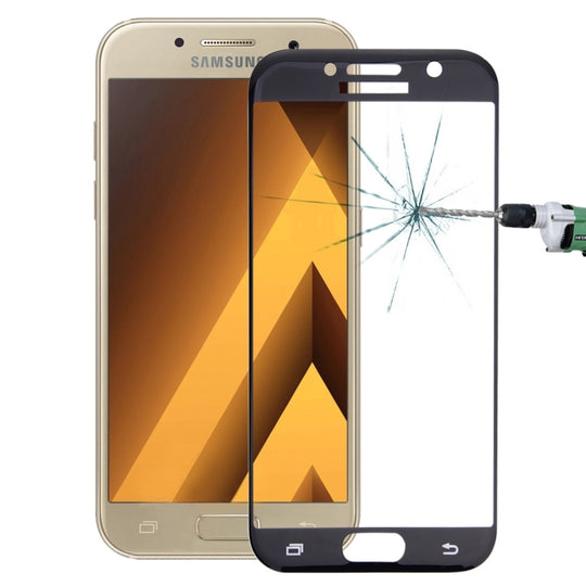 For Galaxy A5 (2017) / A520 0.26mm 9H Surface Hardness 2.5D Explosion-proof Full Screen Tempered Glass Color Screen Film(Black)