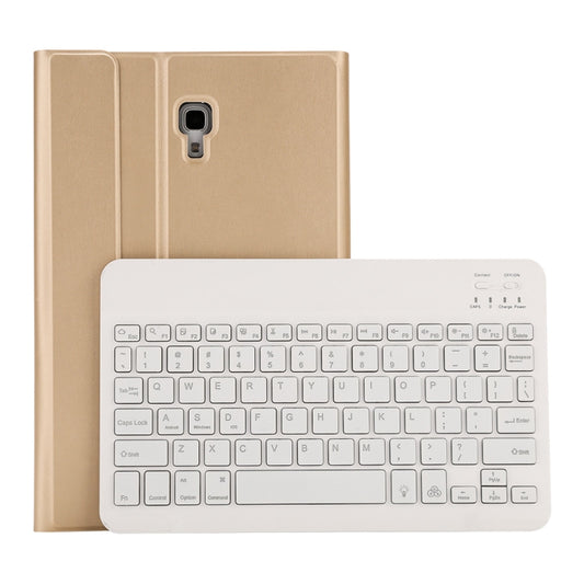 ST590S Bluetooth 3.0 Fine Wool Texture PU Leather ABS Detachable Seven-color Backlight Bluetooth Keyboard Leather Tablet Case for Samsung Galaxy Tab A 10.5 inch T590 / T595, with Pen Slot & Holder (Gold) - For Samsung by buy2fix | Online Shopping UK | buy2fix
