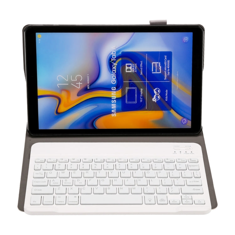 ST590S Bluetooth 3.0 Fine Wool Texture PU Leather ABS Detachable Seven-color Backlight Bluetooth Keyboard Leather Tablet Case for Samsung Galaxy Tab A 10.5 inch T590 / T595, with Pen Slot & Holder (Gold) - For Samsung by buy2fix | Online Shopping UK | buy2fix