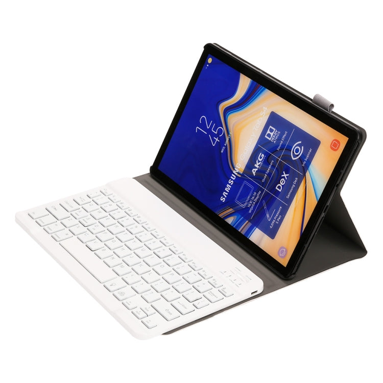ST830S Bluetooth 3.0 Fine Wool Texture PU Leather ABS Detachable Seven-color Backlight Bluetooth Keyboard Leather Tablet Case for Samsung Galaxy Tab S4 10.5 inch T830 / T835, with Pen Slot & Holder (Rose Gold) - For Samsung by buy2fix | Online Shopping UK | buy2fix