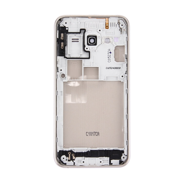 For Galaxy J3 (2016) / J320 (Double card version) Battery Back Cover + Middle Frame Bezel (Gold) - Back Cover by buy2fix | Online Shopping UK | buy2fix