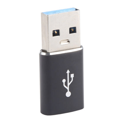 3 PCS USB-C / Type-C Female to USB 3.0 Male Aluminum Alloy Adapter, Support Charging & Transmission Data(Black) - Type-C Adapter by buy2fix | Online Shopping UK | buy2fix