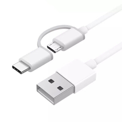 2.4A QC3.0 USB to Micro USB + USB-C / Type-C Fast Charging + Data Transmission TPE Data Cable, Cable Length: 30cm by buy2fix