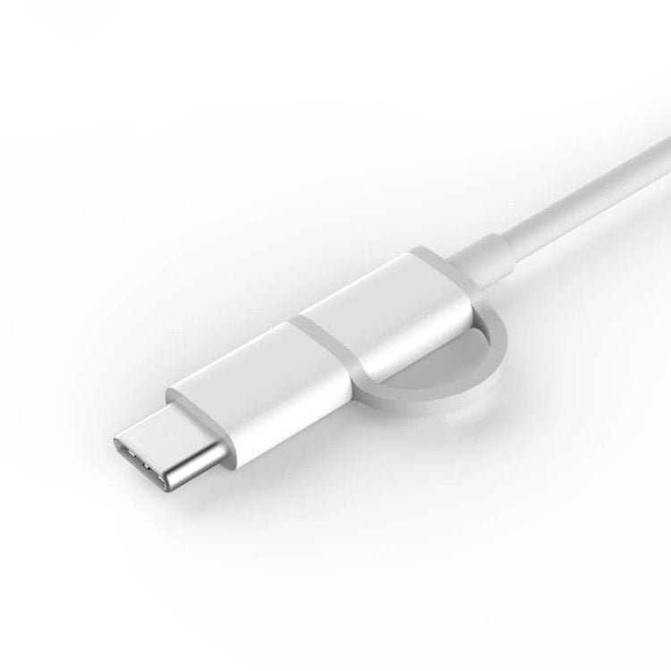 2.4A QC3.0 USB to Micro USB + USB-C / Type-C Fast Charging + Data Transmission TPE Data Cable, Cable Length: 30cm by buy2fix