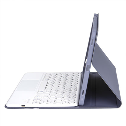For iPad 11 2025 / 10th Gen 10.9 2022 YA10B-A Lambskin Texture Bluetooth Touch Keyboard Leather Tablet Case with Pen Slot (Purple) - Universal by buy2fix | Online Shopping UK | buy2fix